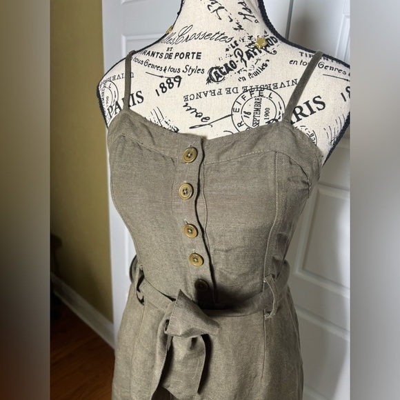 Rails Happer Jumpsuit Linen Blend in Olive Green - Picture 6 of 12